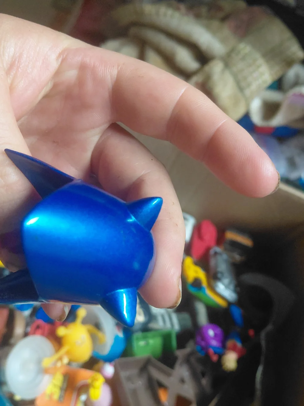 Metal Sonic figural keychain from the Sonic the Hedgehog Blin- no chain